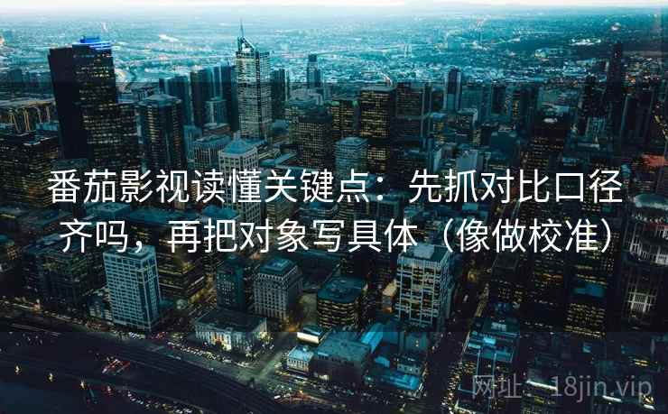 番茄影视读懂关键点：先抓对比口径齐吗，再把对象写具体（像做校准）