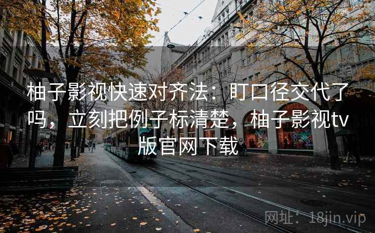 柚子影视快速对齐法：盯口径交代了吗，立刻把例子标清楚，柚子影视tv版官网下载