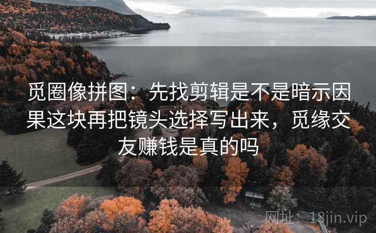 觅圈像拼图：先找剪辑是不是暗示因果这块再把镜头选择写出来，觅缘交友赚钱是真的吗